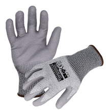 Load image into Gallery viewer, Commander (N10590) Cut Resistant Work Gloves, Level A3, w/ Gray Polyurethane Palm/Finger Coating, Medium, Case of 12 Pairs
