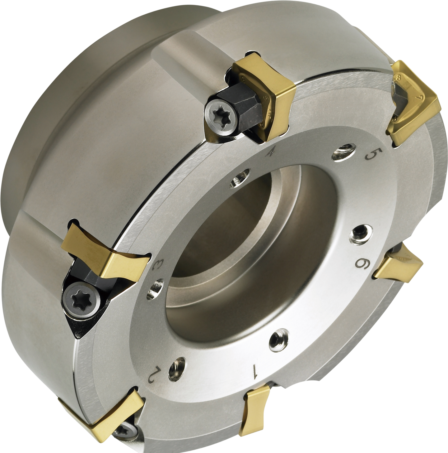 KORLOY-1-06-016792: RMT8QA4600R-M, Rich Mill RM8, 88 Deg. Indexable Face Mills; 6in. dia, 2.5in. arbor dia, RH, Cutter Head Only