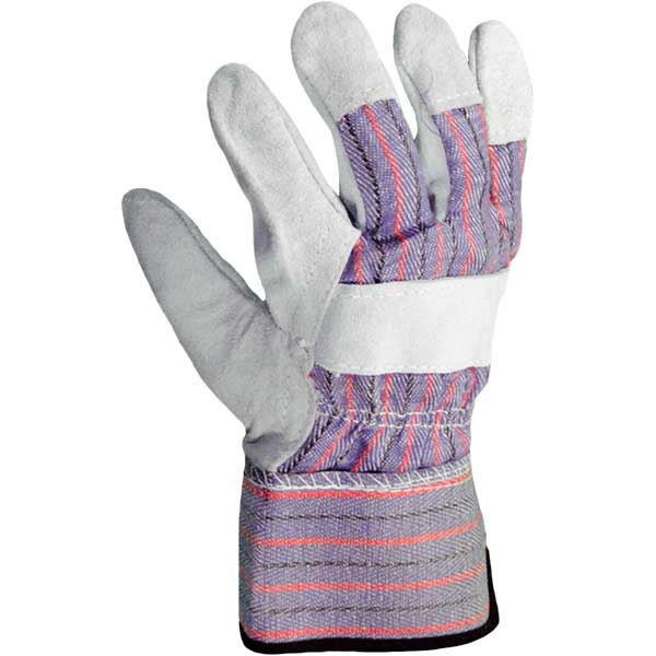 (S96115) Leather Work Gloves, Large, Case of 12 Pairs