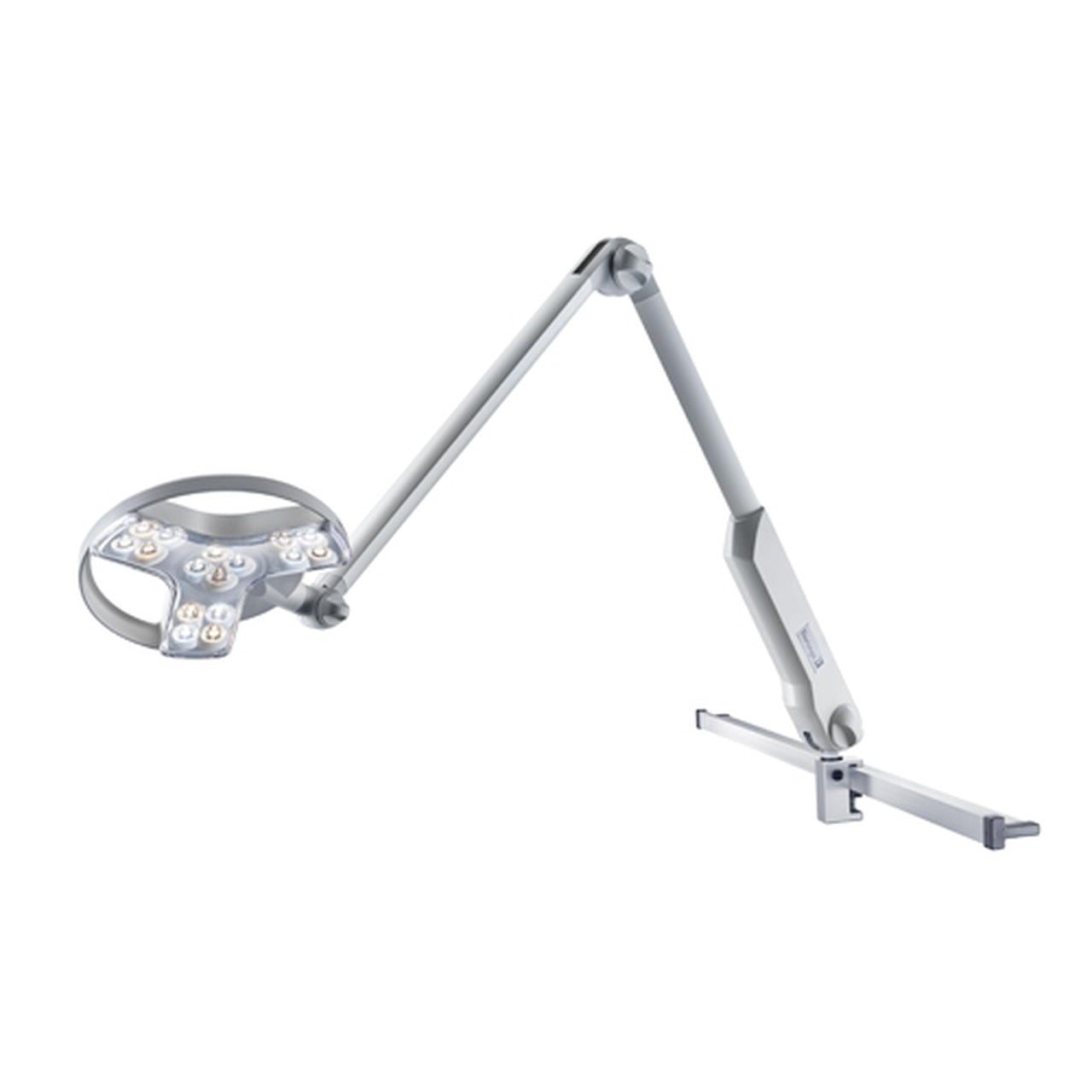 Waldmann D15461150, VISIANO 20-2 P TX LED Examination Light, Medical Grade, Articulating Arm, 4500K/3500K, Rail Mount