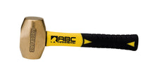 Load image into Gallery viewer, ABC3BFS; 3 lb  Brass Hammer, 8 in. Fiberglass Handle
