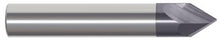 Load image into Gallery viewer, 209-062250B: 1/4in. Dia., 2-1/2in. Overall Length, 2-Flute, Carbide Chamfer Mill- SE, 60 deg, AlTiN, USA
