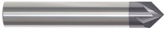 209-094187B: 3/16in. Dia., 2in. Overall Length, 4-Flute, Carbide Chamfer Mill- SE, 90 deg, AlTiN, USA