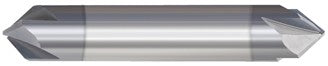 209-694375B: 3/8in. Dia., 2-1/2in. Overall Length, 4-Flute, Carbide Chamfer Mill- DE, 90 deg, AlTiN, USA